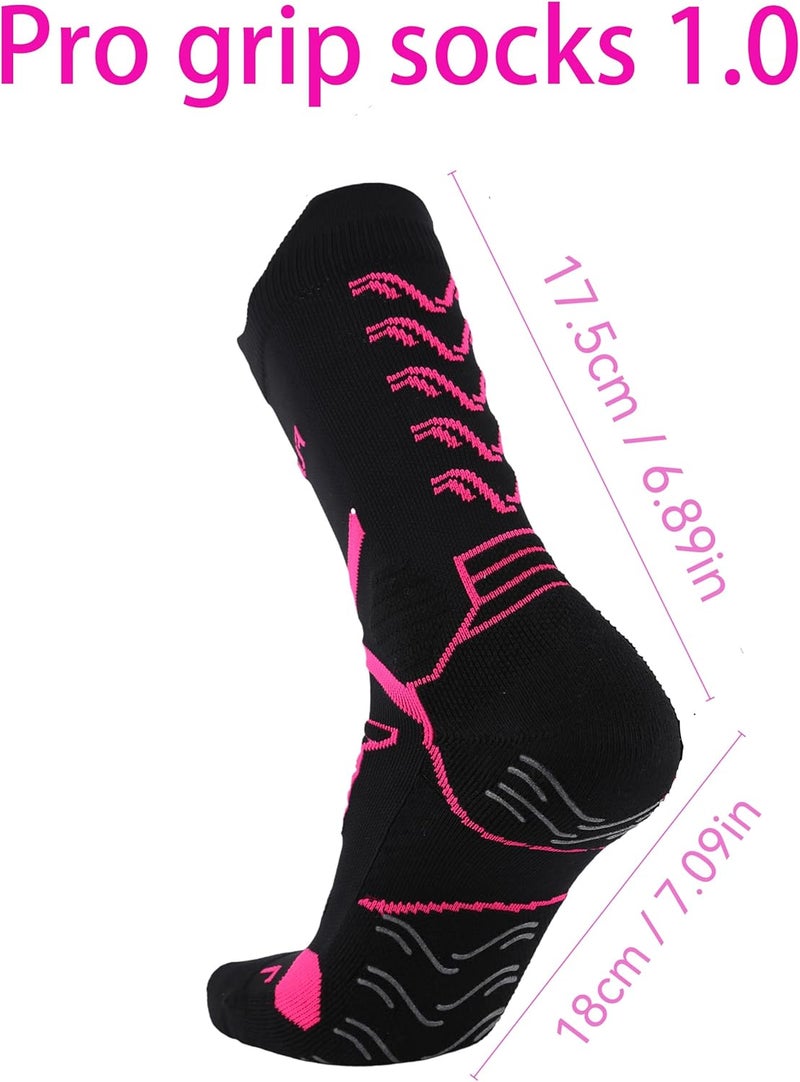 FUNRY Store Grip Socks Soccer for Men&Women,Non-Slip Soccer Socks,Elite Compression Socks for Running Basketball （ men's size 6-11） - Image 2